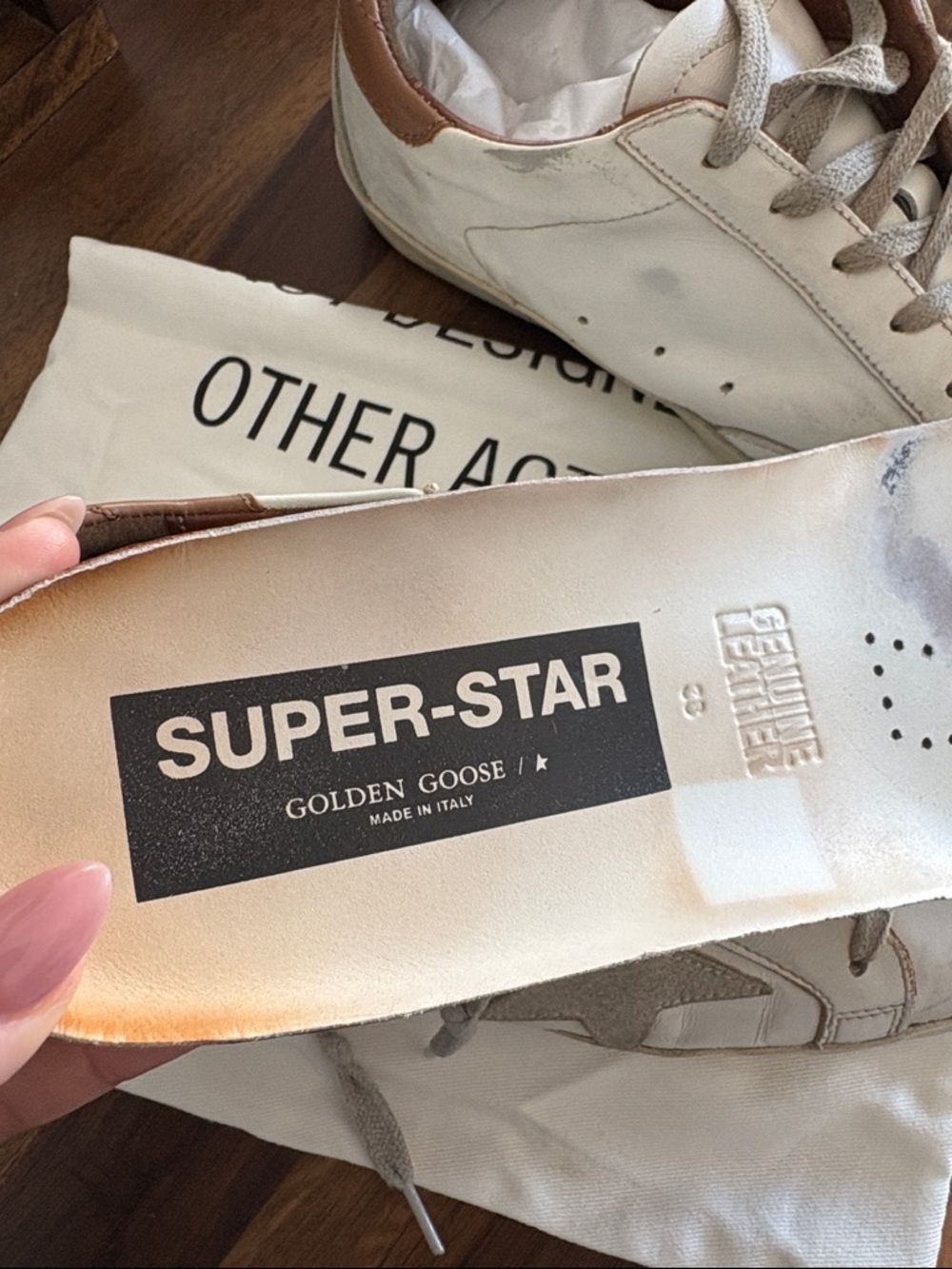 Golden Goose Leather Sneakers 38. - Picture 5 of 7